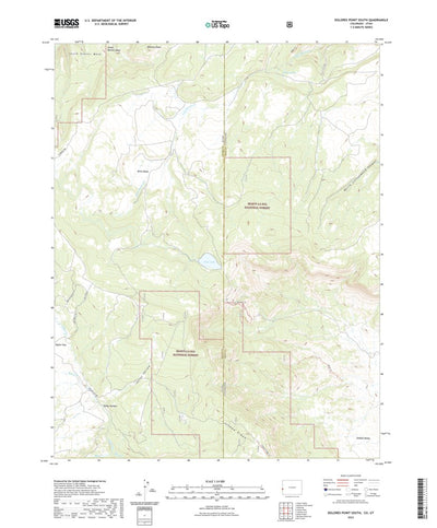 United States Geological Survey Dolores Point South, CO (2022, 24000-Scale) digital map