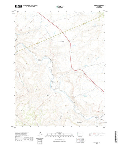 United States Geological Survey Dominguez, CO (2022, 24000-Scale) digital map