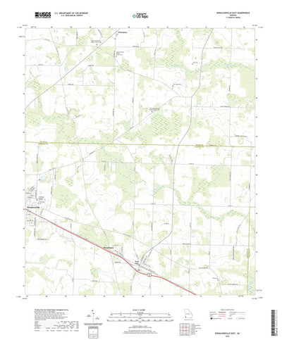 United States Geological Survey Donalsonville East, GA (2020, 24000-Scale) digital map