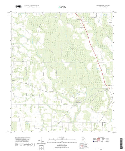 United States Geological Survey Donalsonville NE, GA (2020, 24000-Scale) digital map