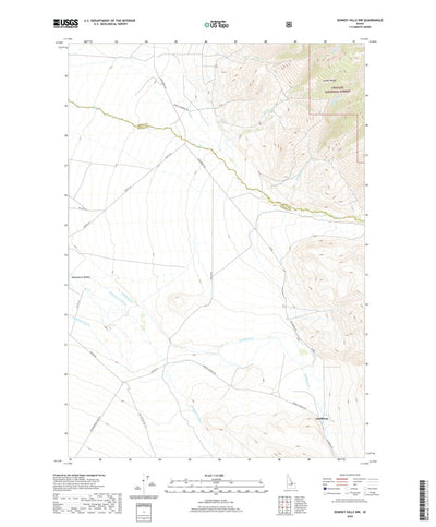 United States Geological Survey Donkey Hills NW, ID (2020, 24000-Scale) digital map