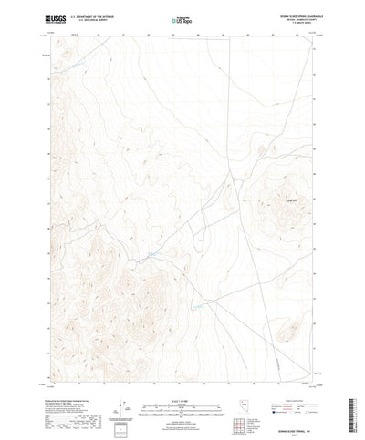 United States Geological Survey Donna Schee Spring, NV (2021, 24000-Scale) digital map