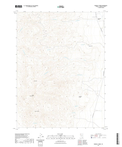 United States Geological Survey Donnelly Creek, NV (2021, 24000-Scale) digital map