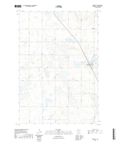 United States Geological Survey Donnelly, MN (2022, 24000-Scale) digital map