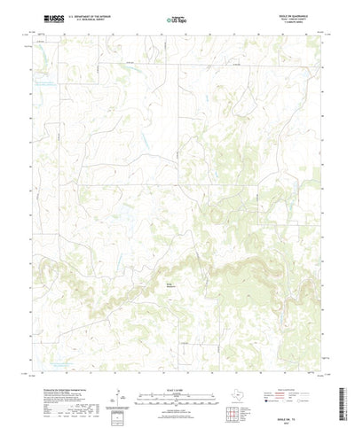 United States Geological Survey Doole SW, TX (2022, 24000-Scale) digital map