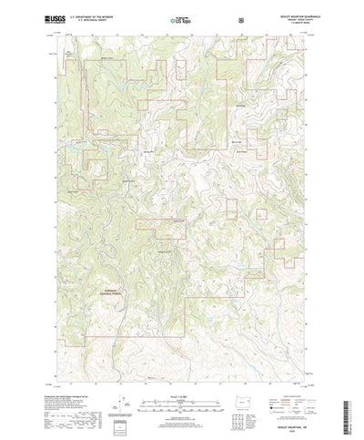 United States Geological Survey Dooley Mountain, OR (2020, 24000-Scale) digital map