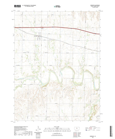 United States Geological Survey Dorrance, KS (2022, 24000-Scale) digital map