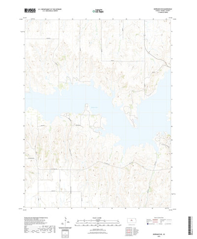 United States Geological Survey Dorrance NE, KS (2022, 24000-Scale) digital map