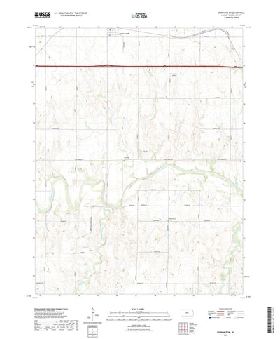 United States Geological Survey Dorrance SW, KS (2022, 24000-Scale) digital map