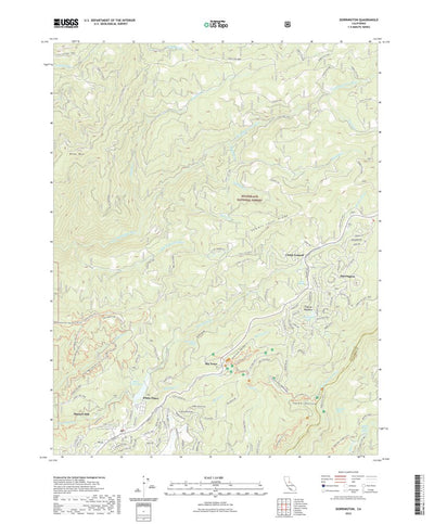 United States Geological Survey Dorrington, CA (2022, 24000-Scale) digital map