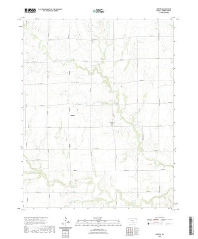 United States Geological Survey Doster, KS (2022, 24000-Scale) digital map