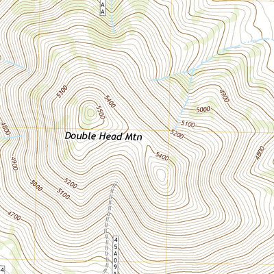 United States Geological Survey Double Head Mountain, CA (2021, 24000-Scale) digital map