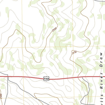 United States Geological Survey Double Mill Draw NE, TX (2022, 24000-Scale) digital map