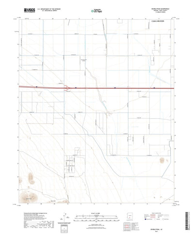 United States Geological Survey Double Peak, AZ (2021, 24000-Scale) digital map