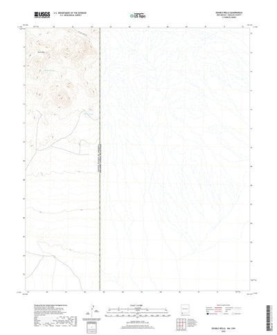 United States Geological Survey Double Wells, NM (2020, 24000-Scale) digital map