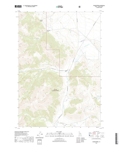 United States Geological Survey Doublespring, ID (2020, 24000-Scale) digital map