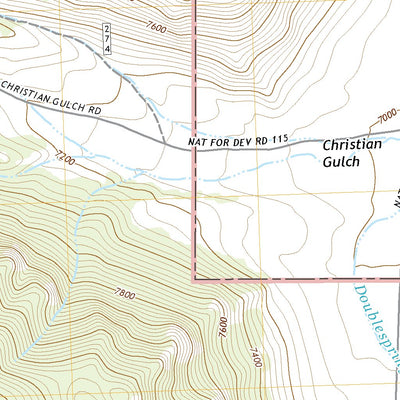 United States Geological Survey Doublespring, ID (2020, 24000-Scale) digital map