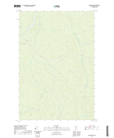United States Geological Survey Doucie Brook, ME (2021, 24000-Scale) digital map