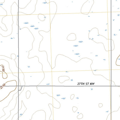 United States Geological Survey Douglas West, ND (2020, 24000-Scale) digital map