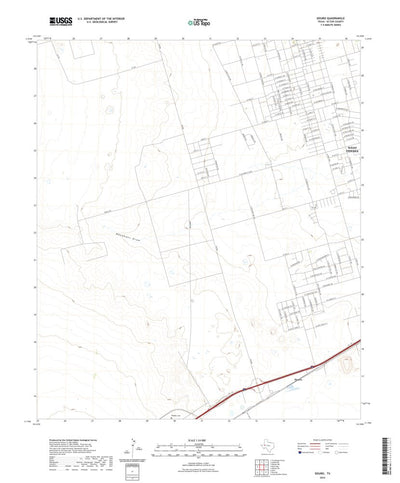 United States Geological Survey Douro, TX (2022, 24000-Scale) digital map