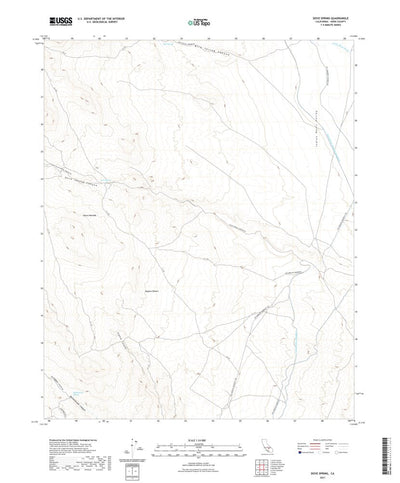 United States Geological Survey Dove Spring, CA (2021, 24000-Scale) digital map