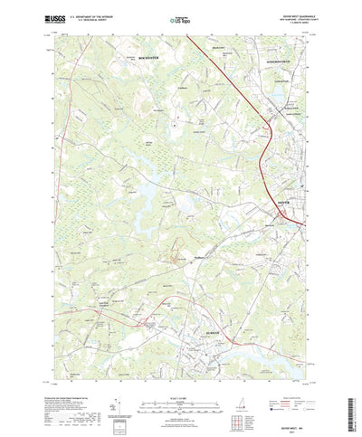 United States Geological Survey Dover West, NH (2021, 24000-Scale) digital map
