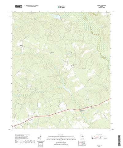 United States Geological Survey Downs, GA (2020, 24000-Scale) digital map
