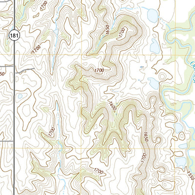 United States Geological Survey Downs North, KS (2022, 24000-Scale) digital map