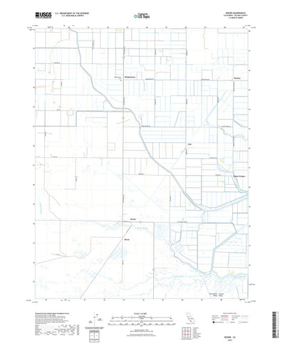 United States Geological Survey Dozier, CA (2022, 24000-Scale) digital map