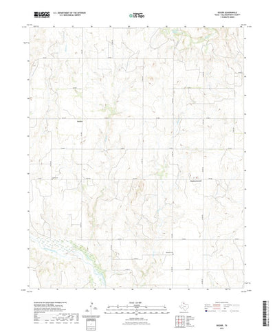 United States Geological Survey Dozier, TX (2022, 24000-Scale) digital map