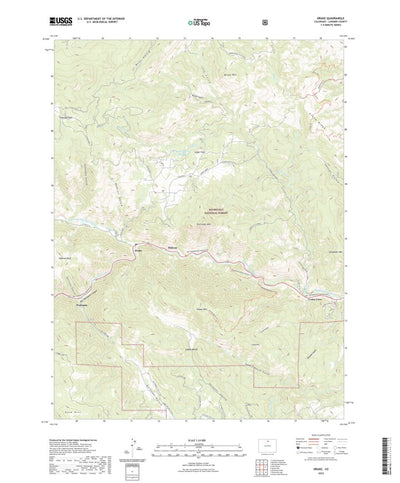 United States Geological Survey Drake, CO (2022, 24000-Scale) digital map