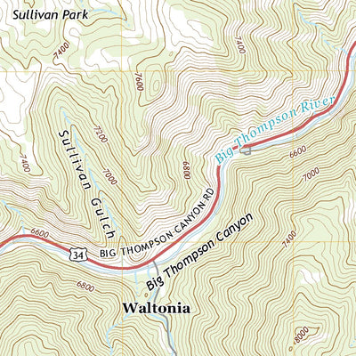 United States Geological Survey Drake, CO (2022, 24000-Scale) digital map