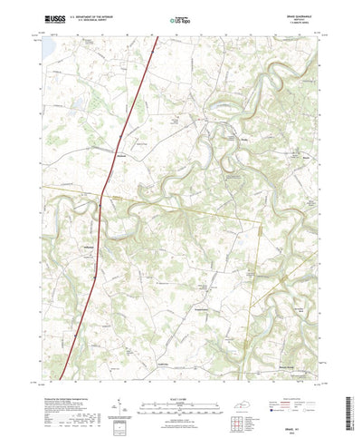 United States Geological Survey Drake, KY (2022, 24000-Scale) digital map