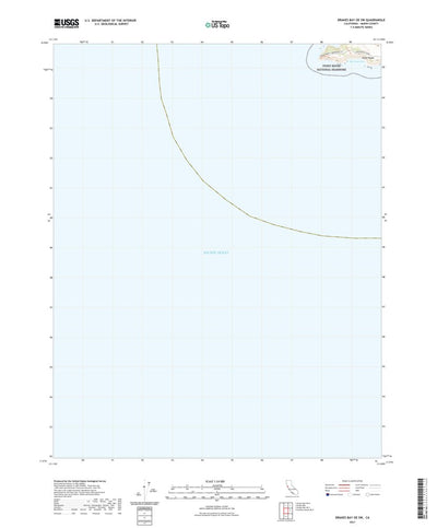 United States Geological Survey Drakes Bay OE SW, CA (2021, 24000-Scale) digital map