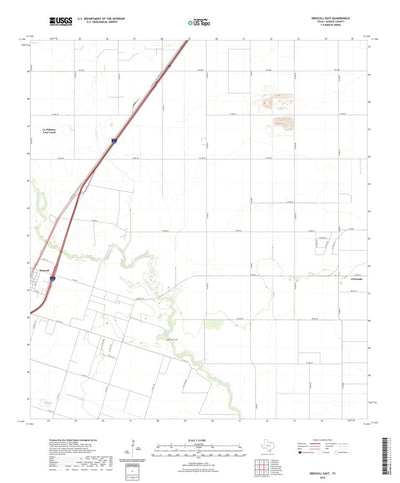 United States Geological Survey Driscoll East, TX (2022, 24000-Scale) digital map