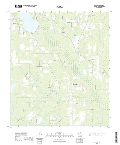 United States Geological Survey Dry Creek, LA (2020, 24000-Scale) digital map