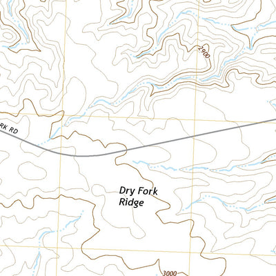 United States Geological Survey Dry Fork Ridge, MT (2020, 24000-Scale) digital map