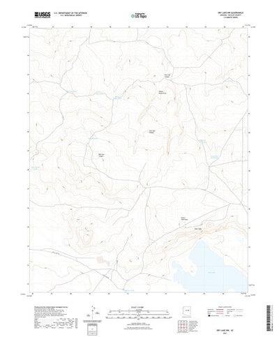 United States Geological Survey Dry Lake NW, AZ (2021, 24000-Scale) digital map