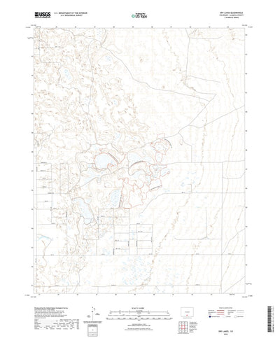 United States Geological Survey Dry Lakes, CO (2022, 24000-Scale) digital map