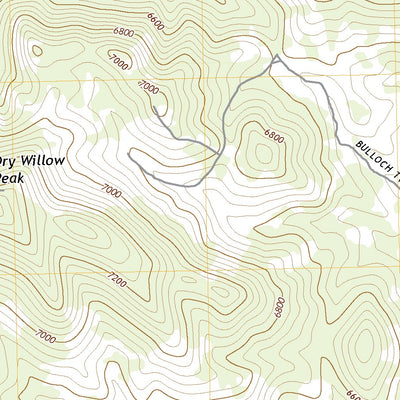 United States Geological Survey Dry Willow Peak, UT (2020, 24000-Scale) digital map