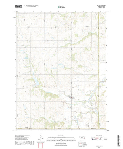United States Geological Survey Du Bois, NE (2021, 24000-Scale) digital map
