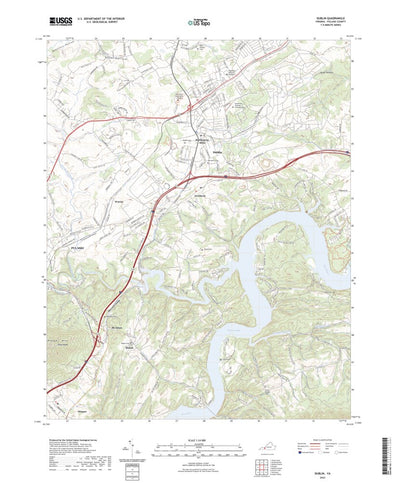 United States Geological Survey Dublin, VA (2022, 24000-Scale) digital map