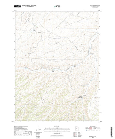 United States Geological Survey Duchesne SE, UT (2020, 24000-Scale) digital map