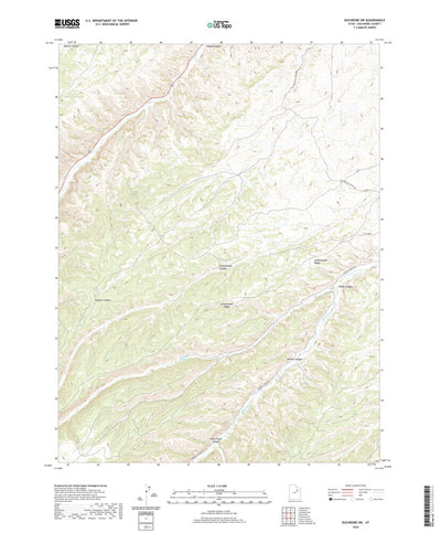 United States Geological Survey Duchesne SW, UT (2020, 24000-Scale) digital map