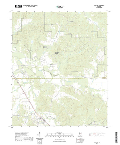 United States Geological Survey Duck Hill, MS (2021, 24000-Scale) digital map