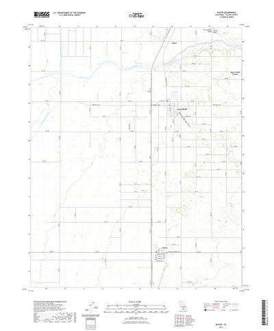 United States Geological Survey Ducor, CA (2021, 24000-Scale) digital map