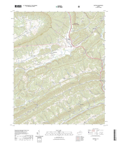 United States Geological Survey Duffield, VA (2022, 24000-Scale) digital map