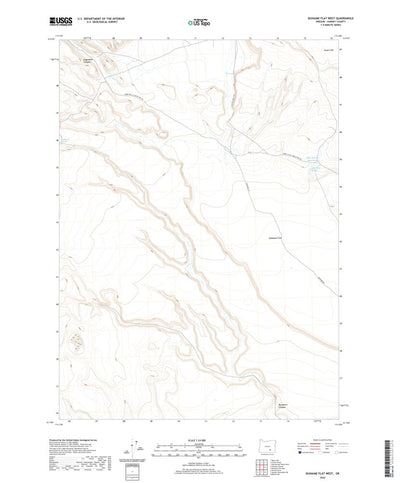 United States Geological Survey Duhaime Flat West, OR (2020, 24000-Scale) digital map