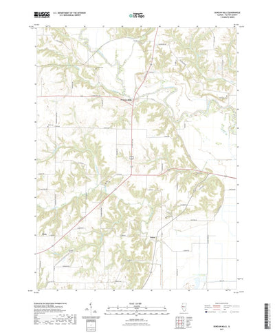 United States Geological Survey Duncan Mills, IL (2021, 24000-Scale) digital map