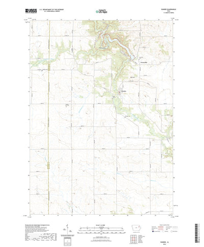 United States Geological Survey Dundee, IA (2022, 24000-Scale) digital map